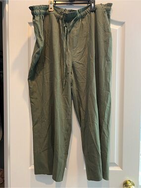 Liverpool Olive Green Drawstring Chinos